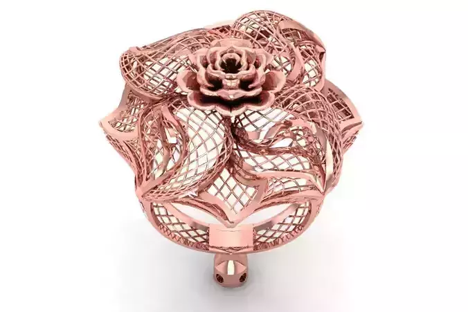 Filigree Ring STL OBJ FBX Renders Details