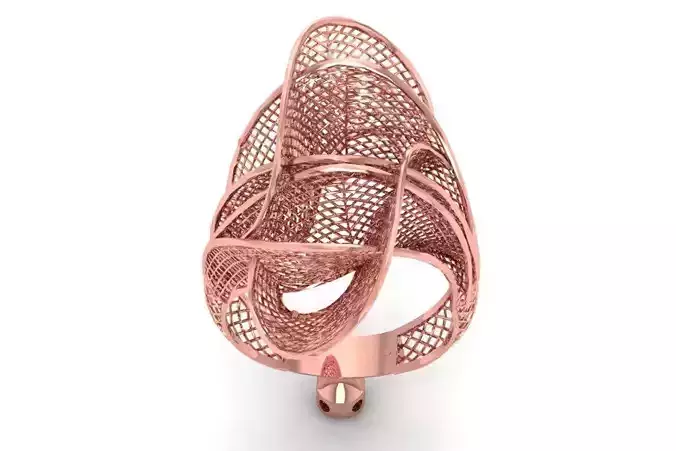 Filigree Ring STL OBJ FBX Renders Details