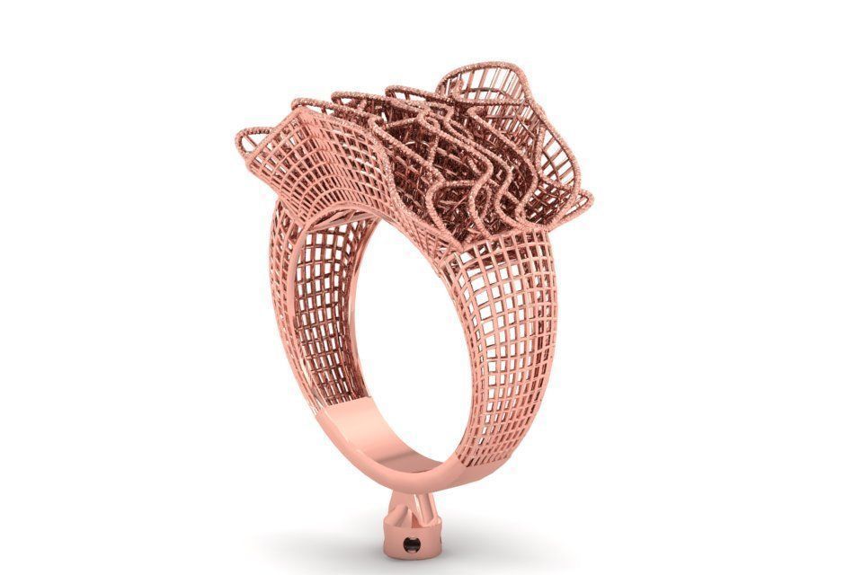 Filigree Ring STL OBJ FBX Renders Details 3D print model_3