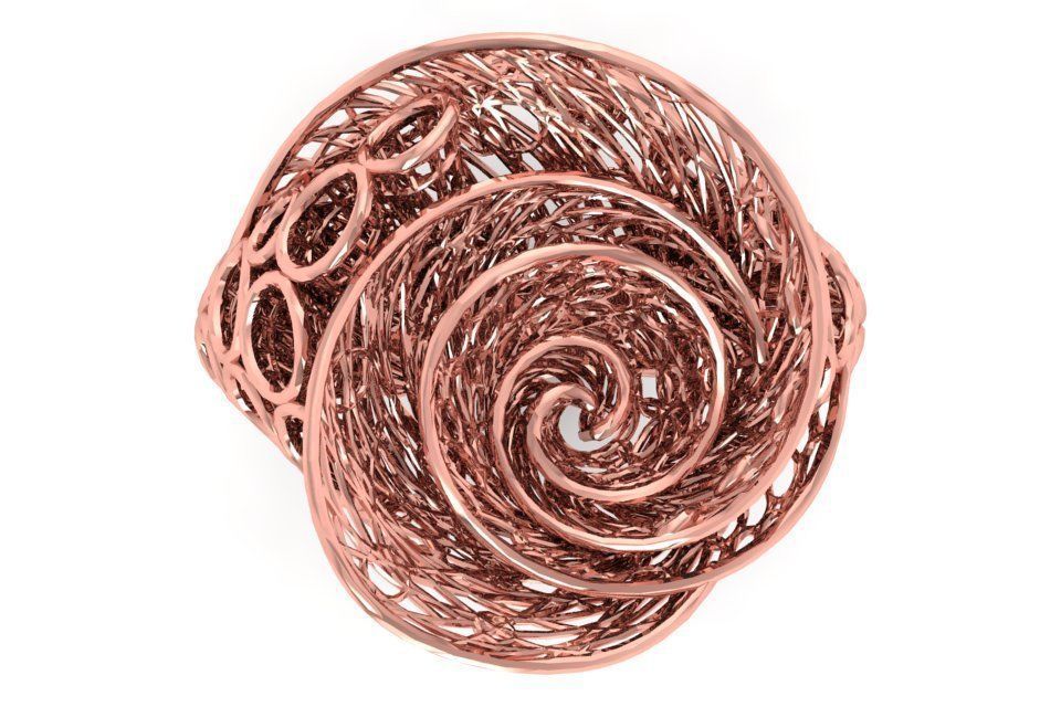 Filigree Ring STL OBJ FBX Renders Details 3D print model_3