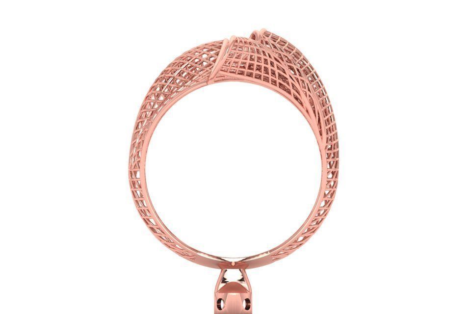 Filigree Ring STL OBJ FBX Renders Details 3D print model_3