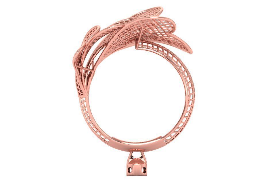 Filigree Ring STL OBJ FBX Renders Details 3D print model_2