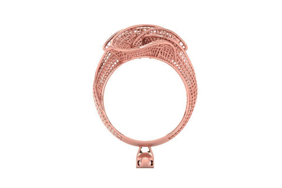 Filigree Ring STL OBJ FBX Renders Details 3D print model_1