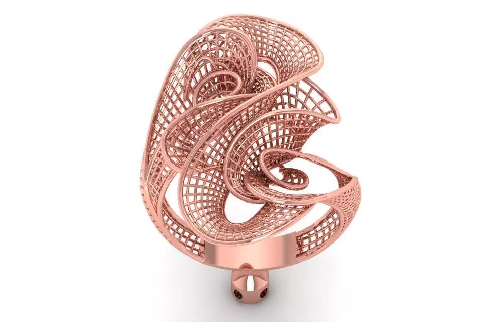 Filigree Ring STL OBJ FBX Renders Details 3D print model_0