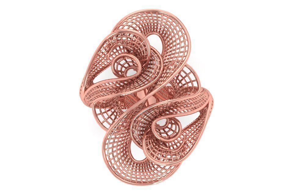 Filigree Ring STL OBJ FBX Renders Details 3D print model_3