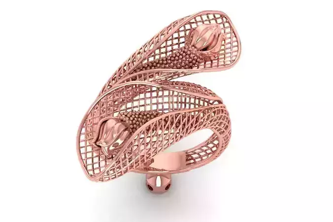 Vintage Filigree Ring STL OBJ FBX Renders Details