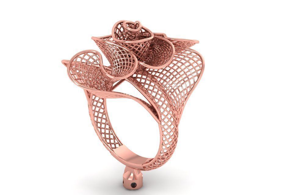 Vintage Filigree Ring STL OBJ FBX Renders Details 3D print model_2