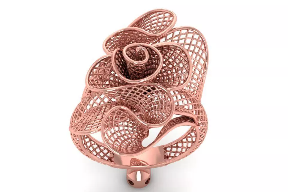 Vintage Filigree Ring STL OBJ FBX Renders Details 3D print model_0