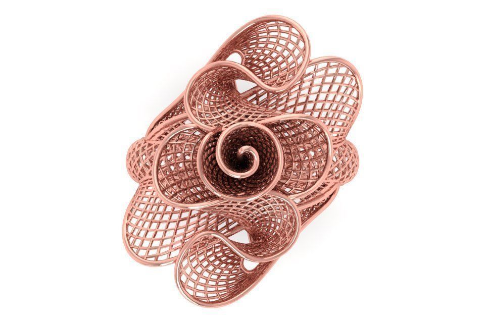 Vintage Filigree Ring STL OBJ FBX Renders Details 3D print model_3