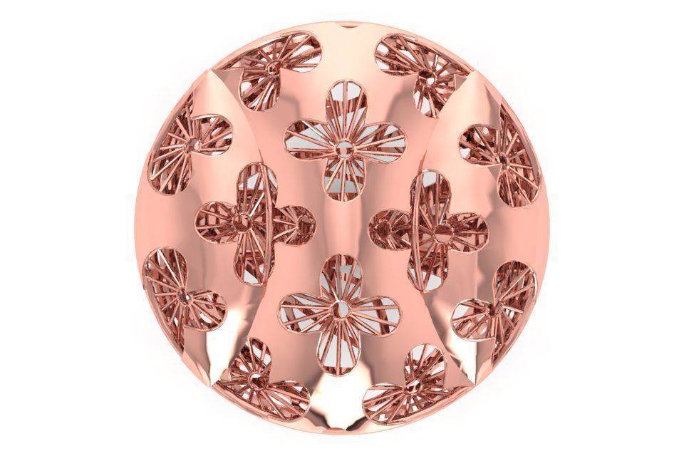 Vintage Filigree Ring STL OBJ FBX Renders Details 3D print model_1