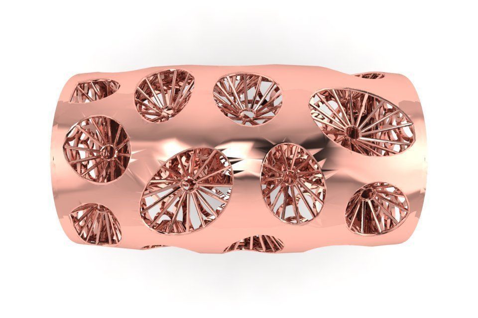 Vintage Filigree Ring STL OBJ FBX Renders Details 3D print model_2