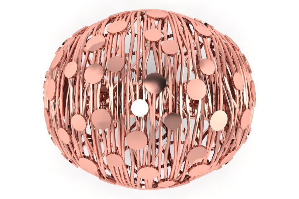 Vintage Filigree Ring STL OBJ FBX Renders Details 3D print model_3