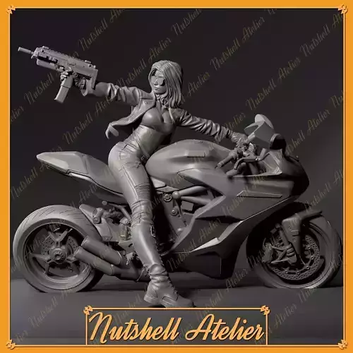 Nutshell Atelier -Biker02 - NSFW 3D print model