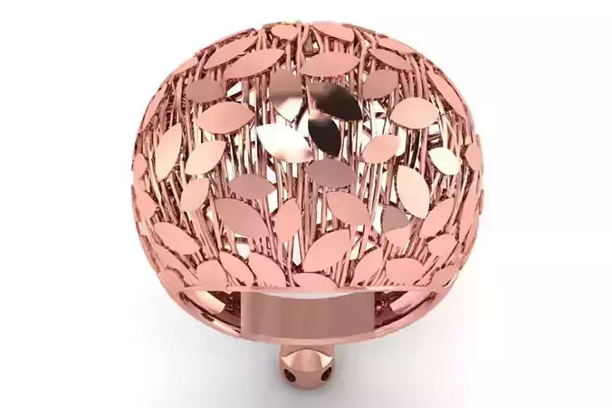 Vintage Filigree Ring STL OBJ FBX Renders Details