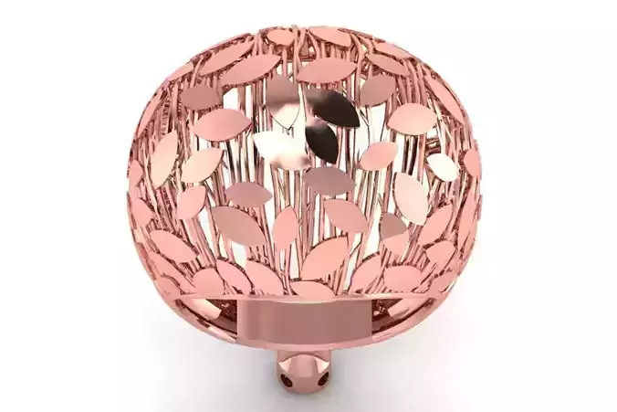 Vintage Filigree Ring STL OBJ FBX Renders Details