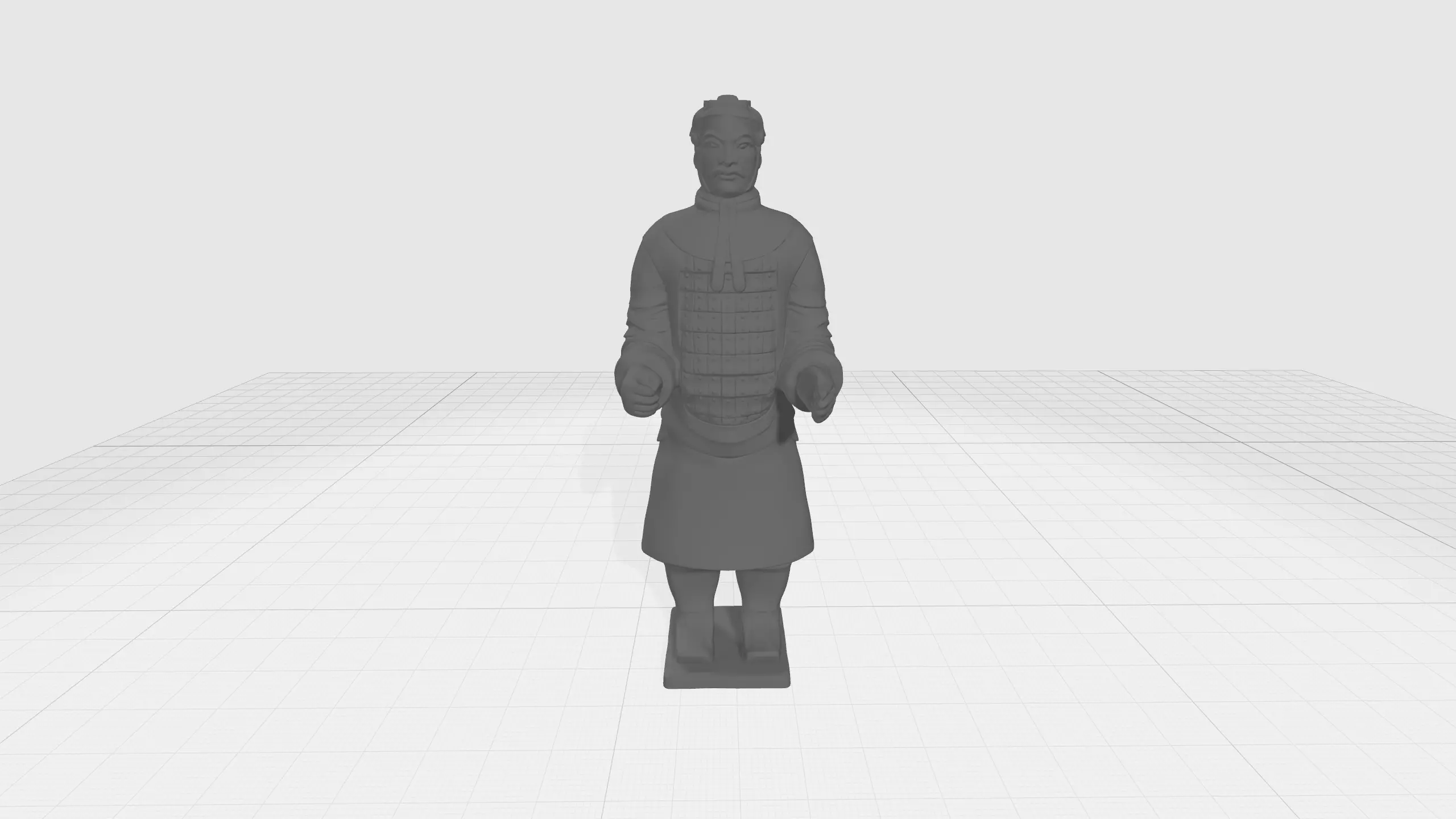 Terracotta Warriors Officer 3D Model 3D print model_0