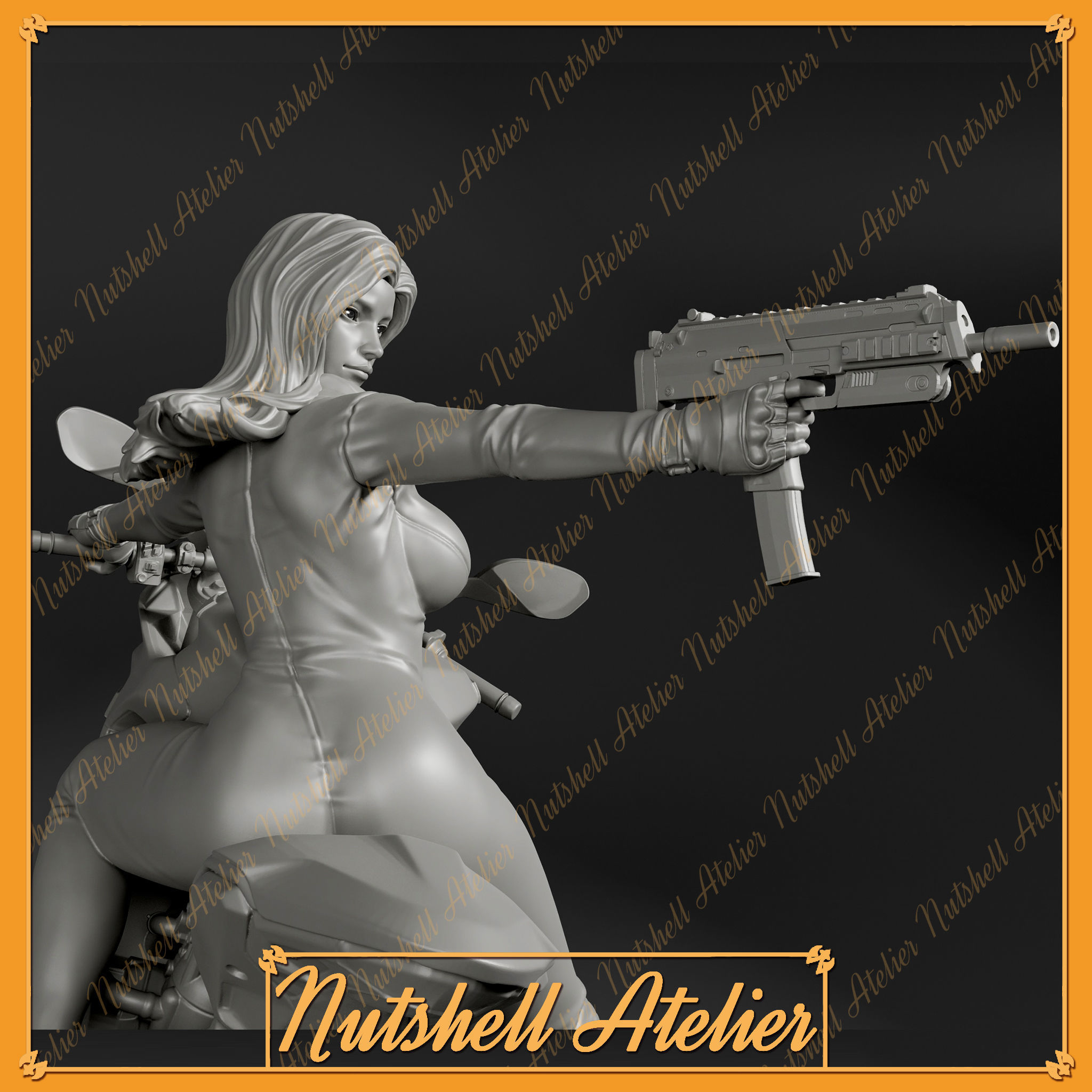 Nutshell Atelier -Biker03 3D print model_5