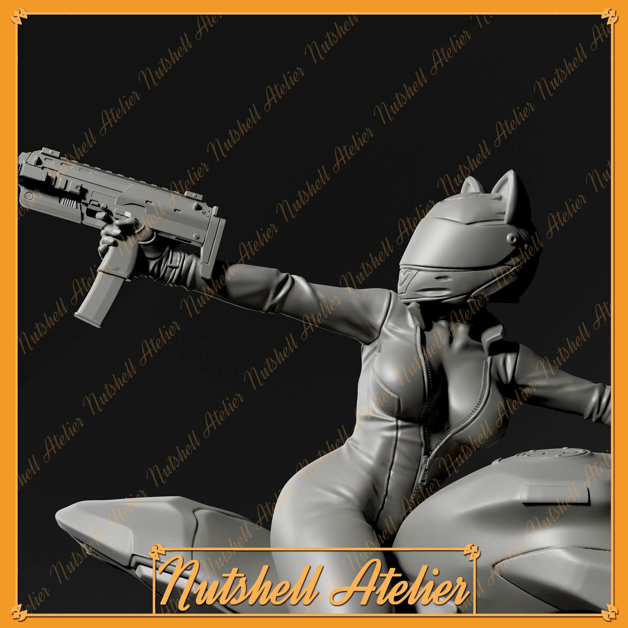 Nutshell Atelier -Biker03 3D print model_4