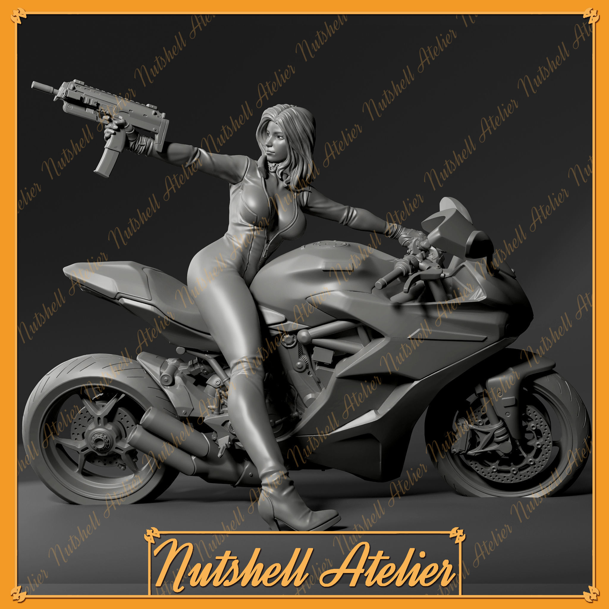 Nutshell Atelier -Biker03 3D print model_1