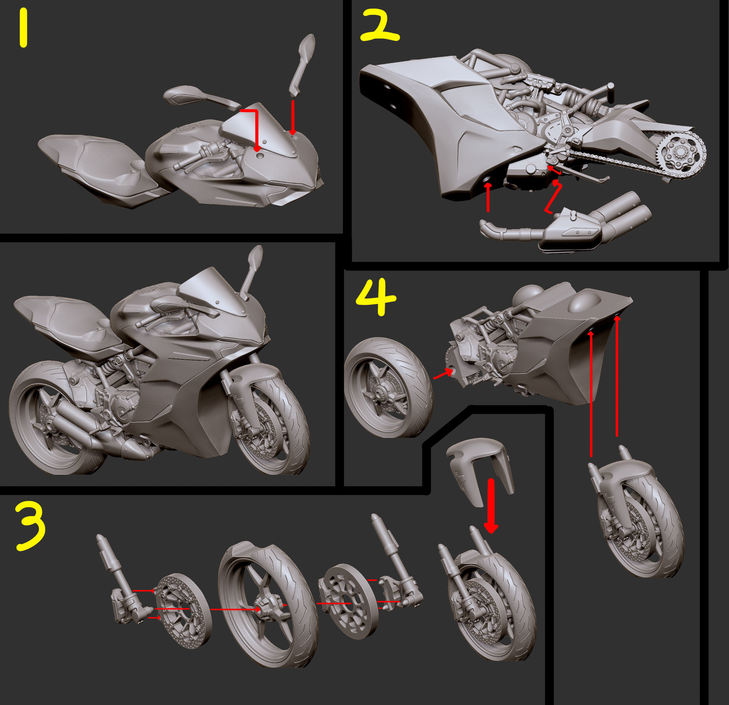 Nutshell Atelier -Biker03 3D print model_6