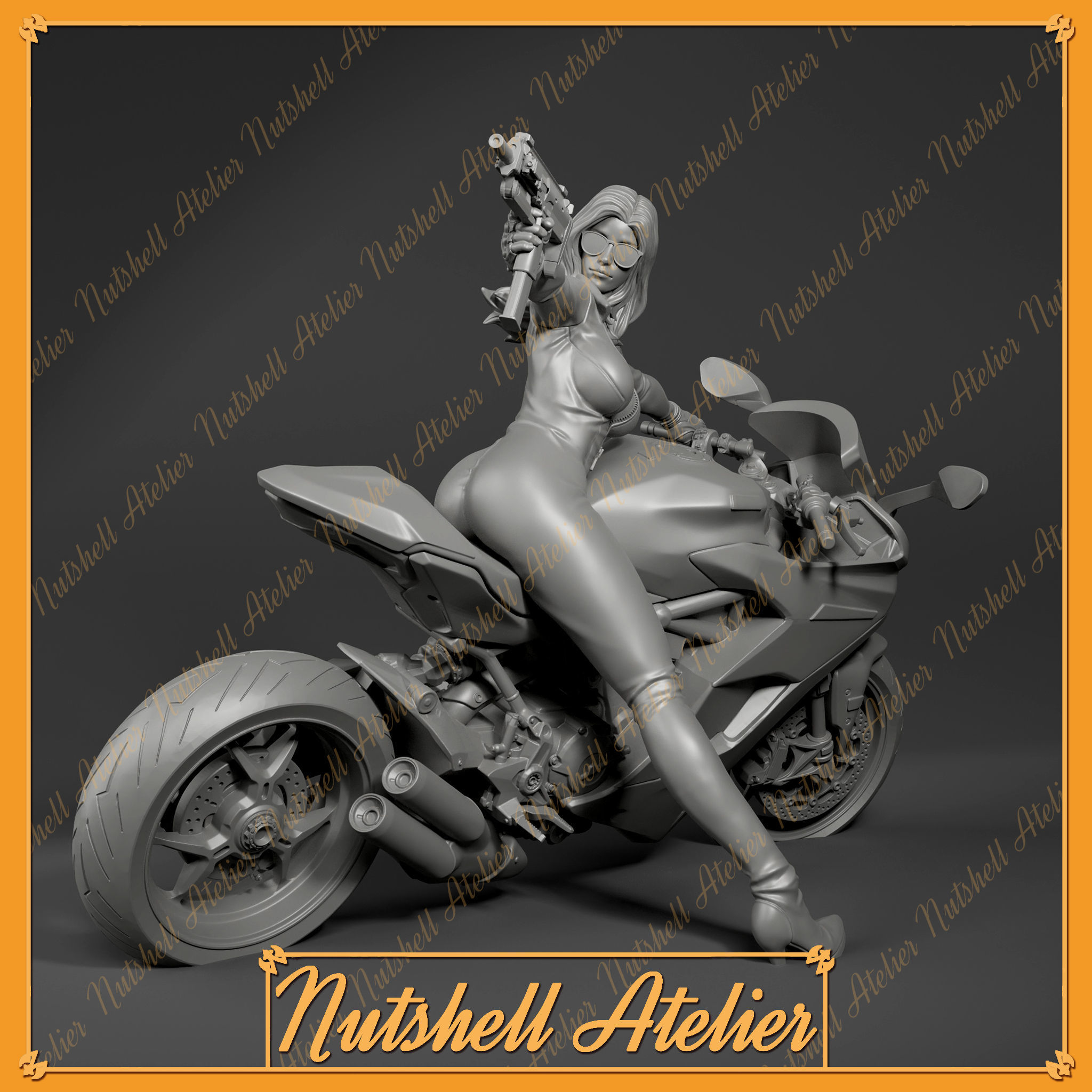 Nutshell Atelier -Biker03 3D print model_2