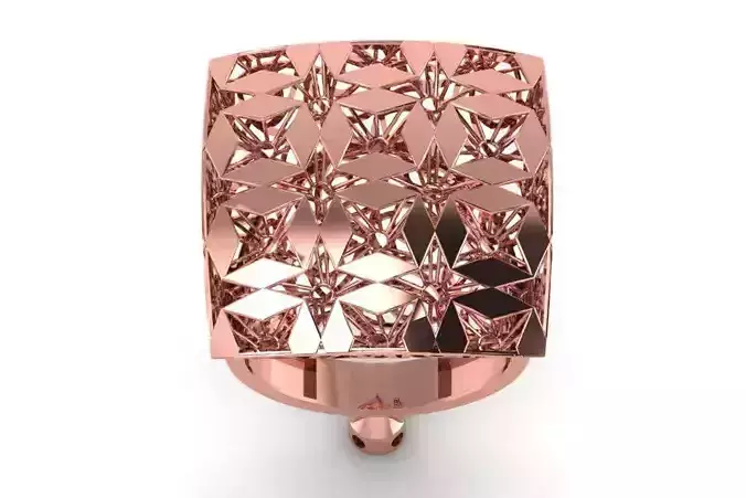 Vintage Filigree Ring STL OBJ FBX Renders Details