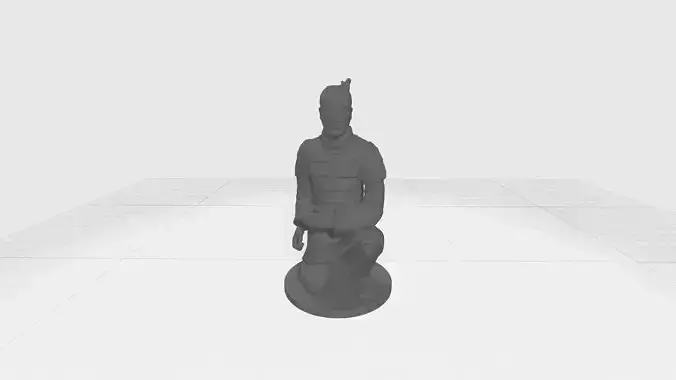Terracotta Warriors Archer 3D Model 3D print model