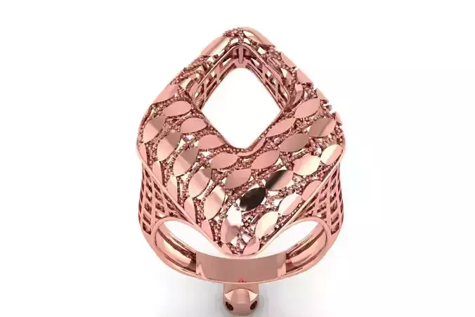 Vintage Filigree Ring STL OBJ FBX Renders Details