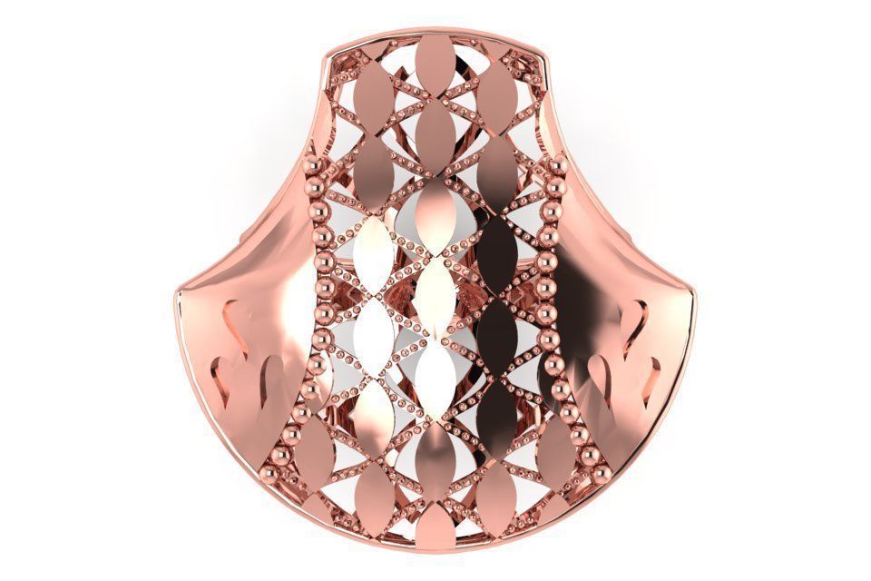 Vintage Filigree Ring STL OBJ FBX Renders Details 3D print model_2