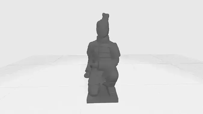 Terracotta Warriors Archer 3D Model 3D print model