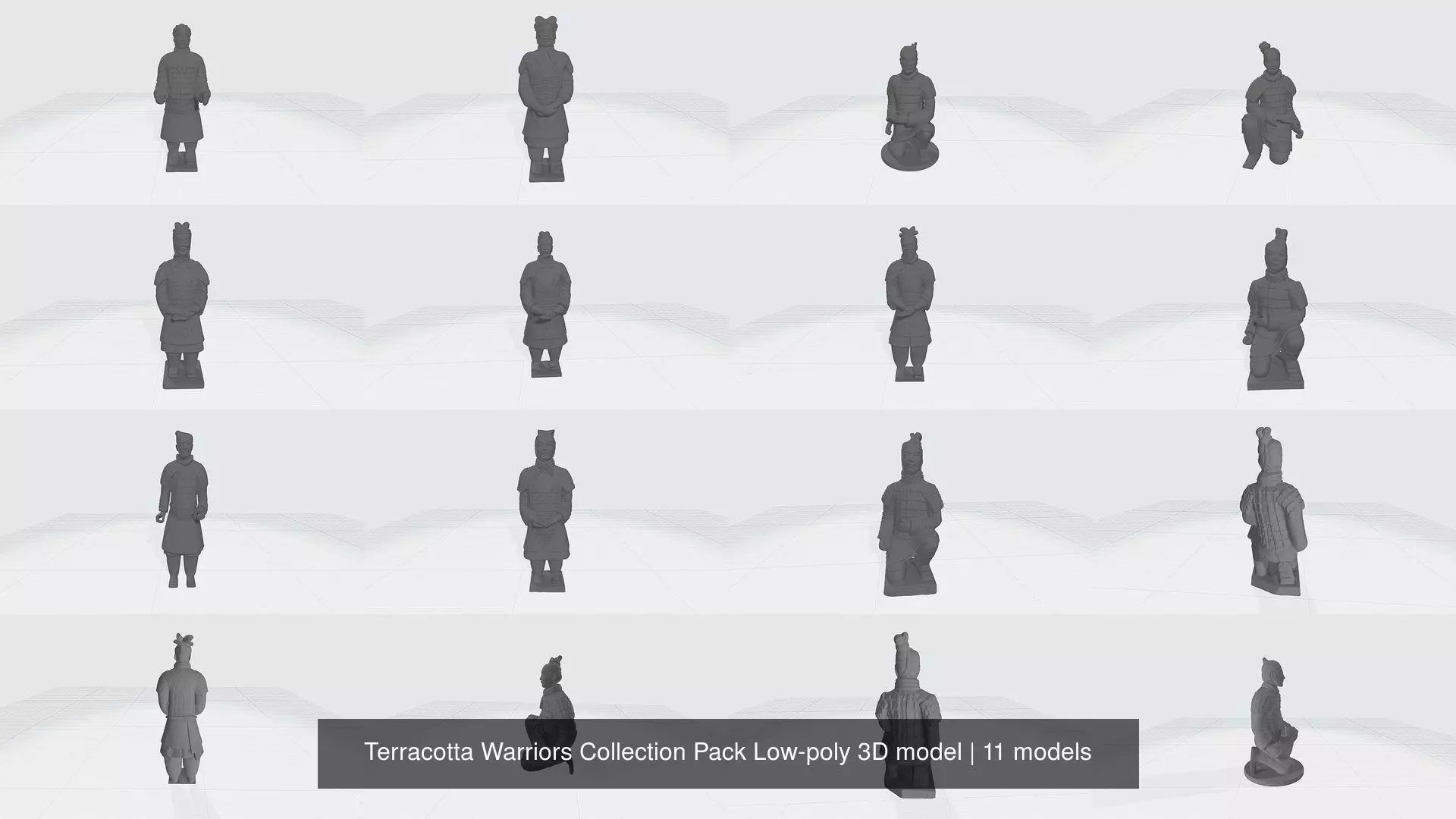 Terracotta Warriors Collection Pack 3D model _0