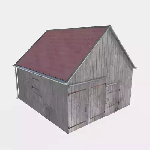 wooden shed