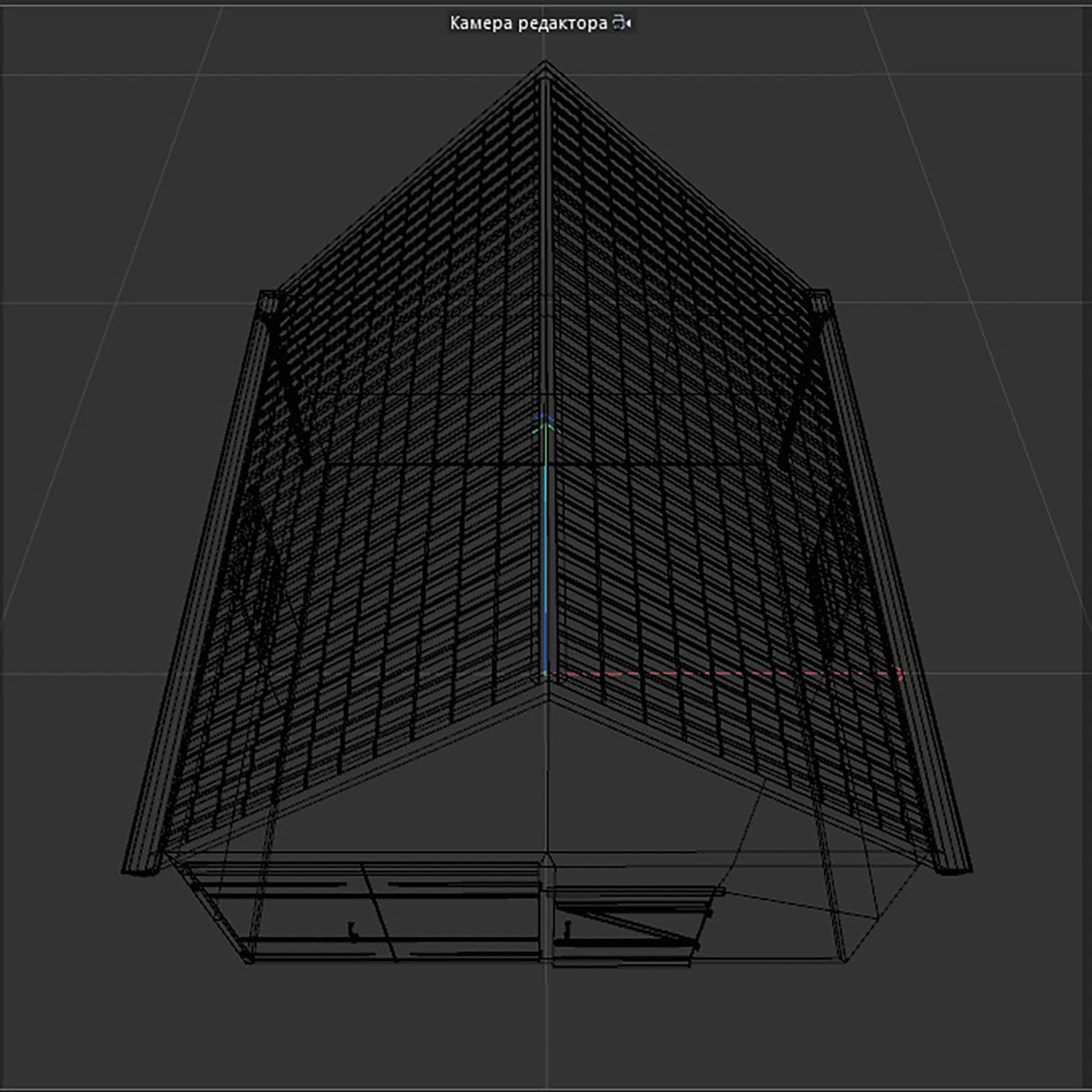 wooden shed Low-poly 3D model_15
