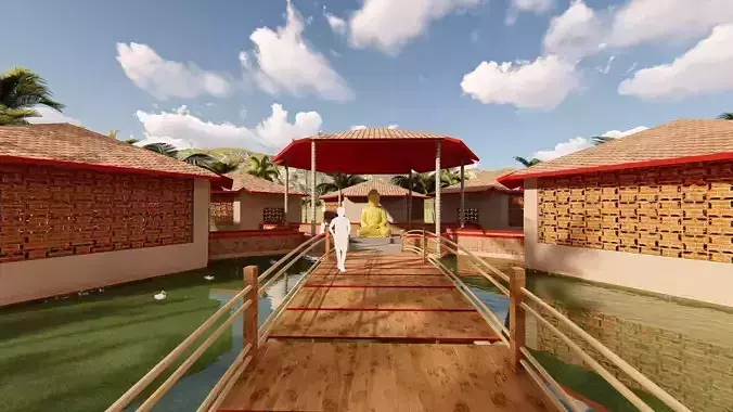 Outdoor Huts - Lumion Render - Exterior