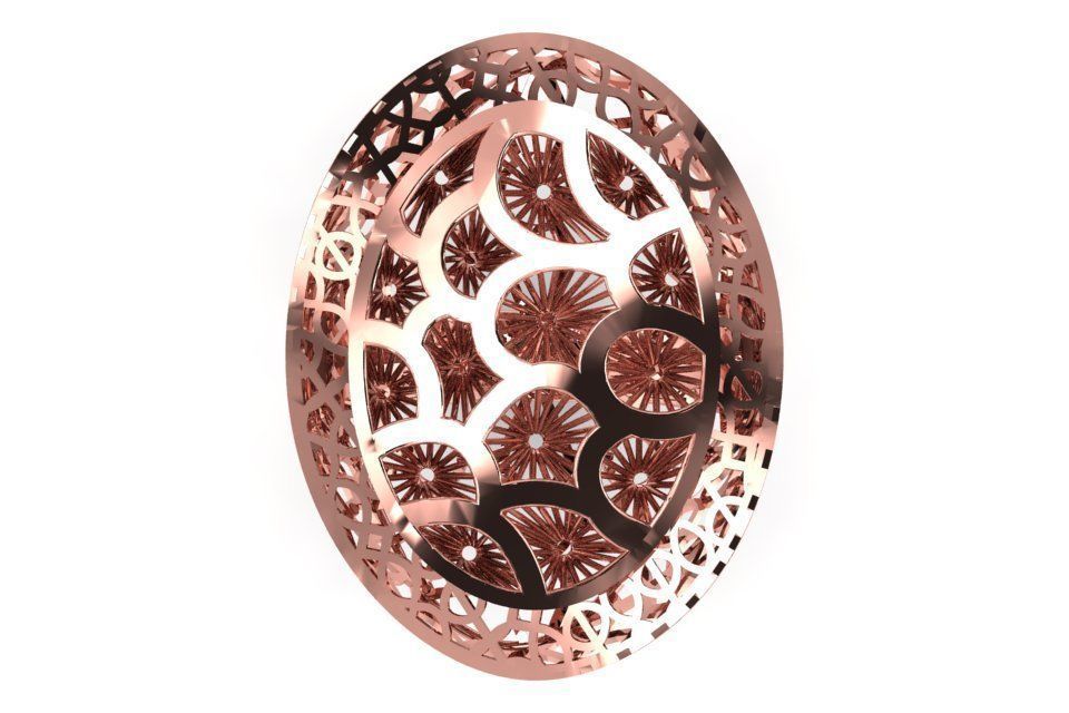 Long Filigree Ring STL OBJ FBX Renders Details 3D print model_2