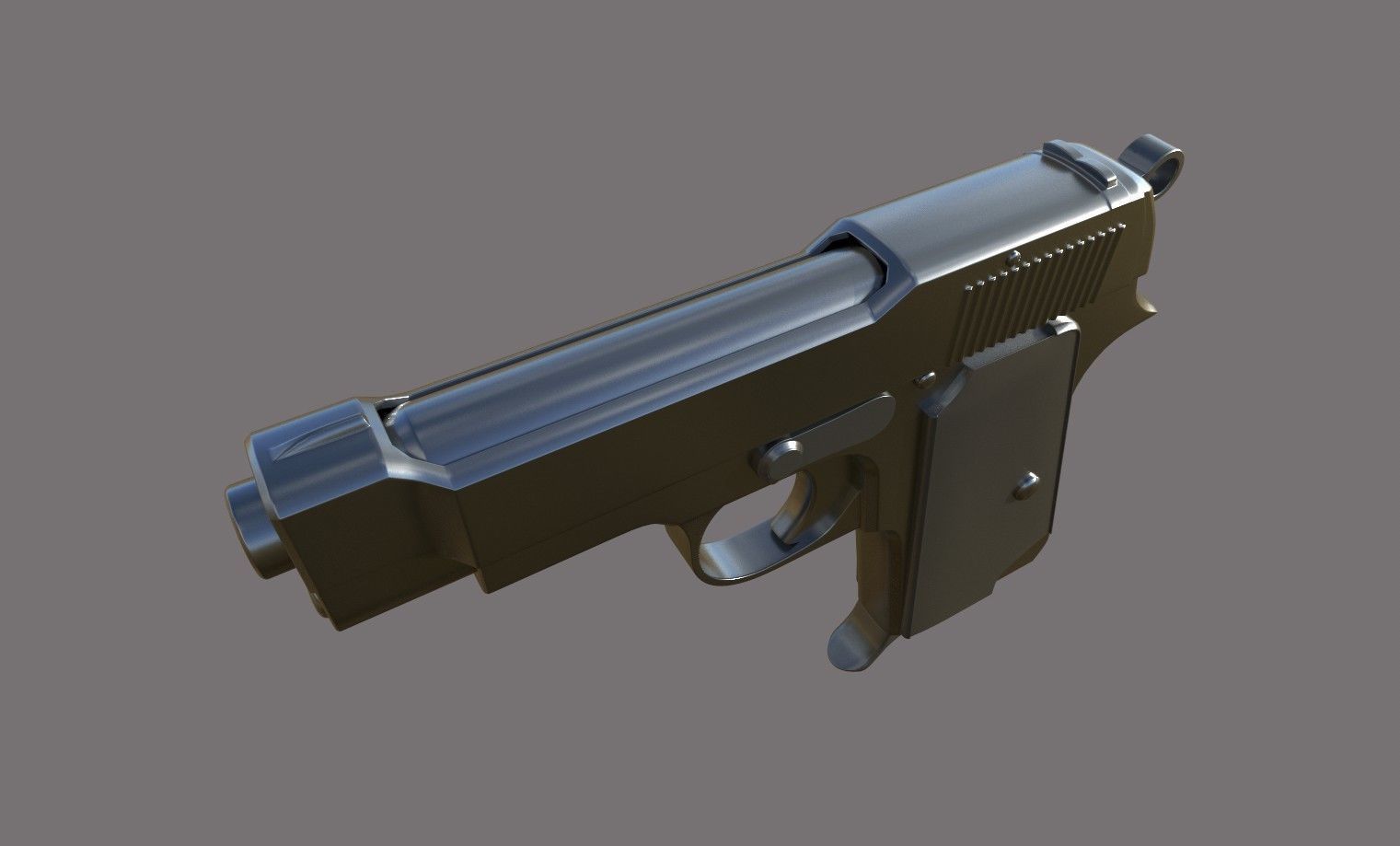 Gun Poly Model Pistol High Poly 3 free VR / AR / low-poly 3D model | CGTrader