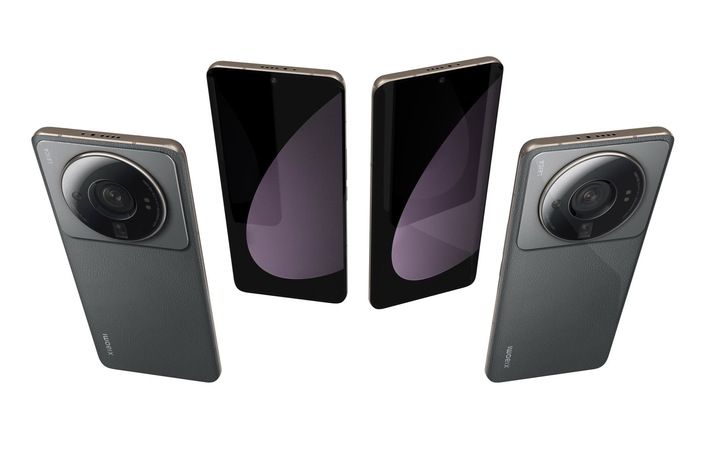 Xiaomi 12S Ultra Gray Low-poly 3D model_4