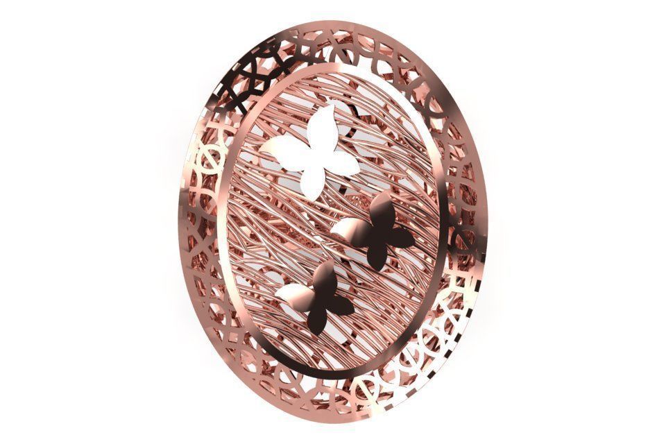 Vintage Long Filigree Ring STL OBJ FBX Renders Details 3D print model_1