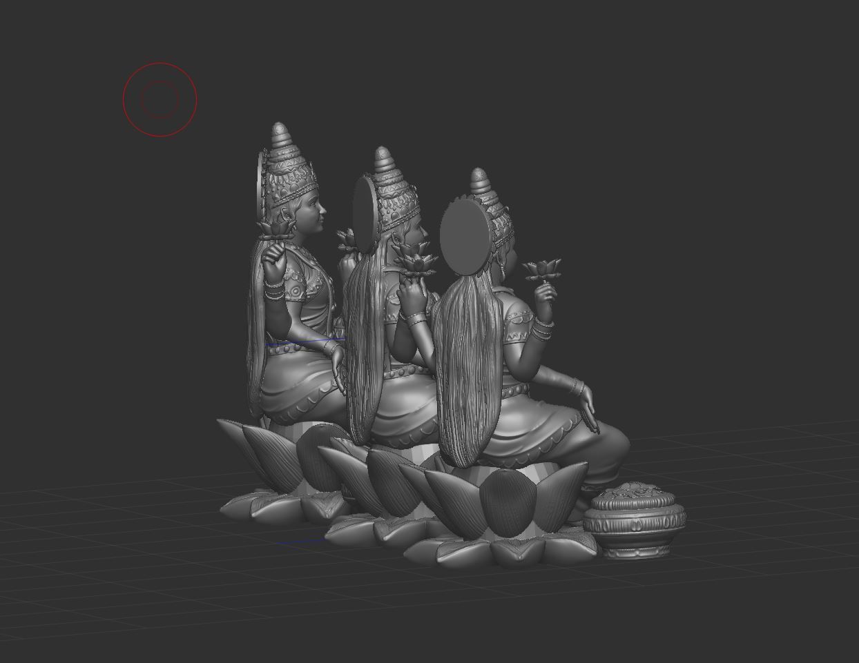 Goddess Lakshmi 3D print model_10