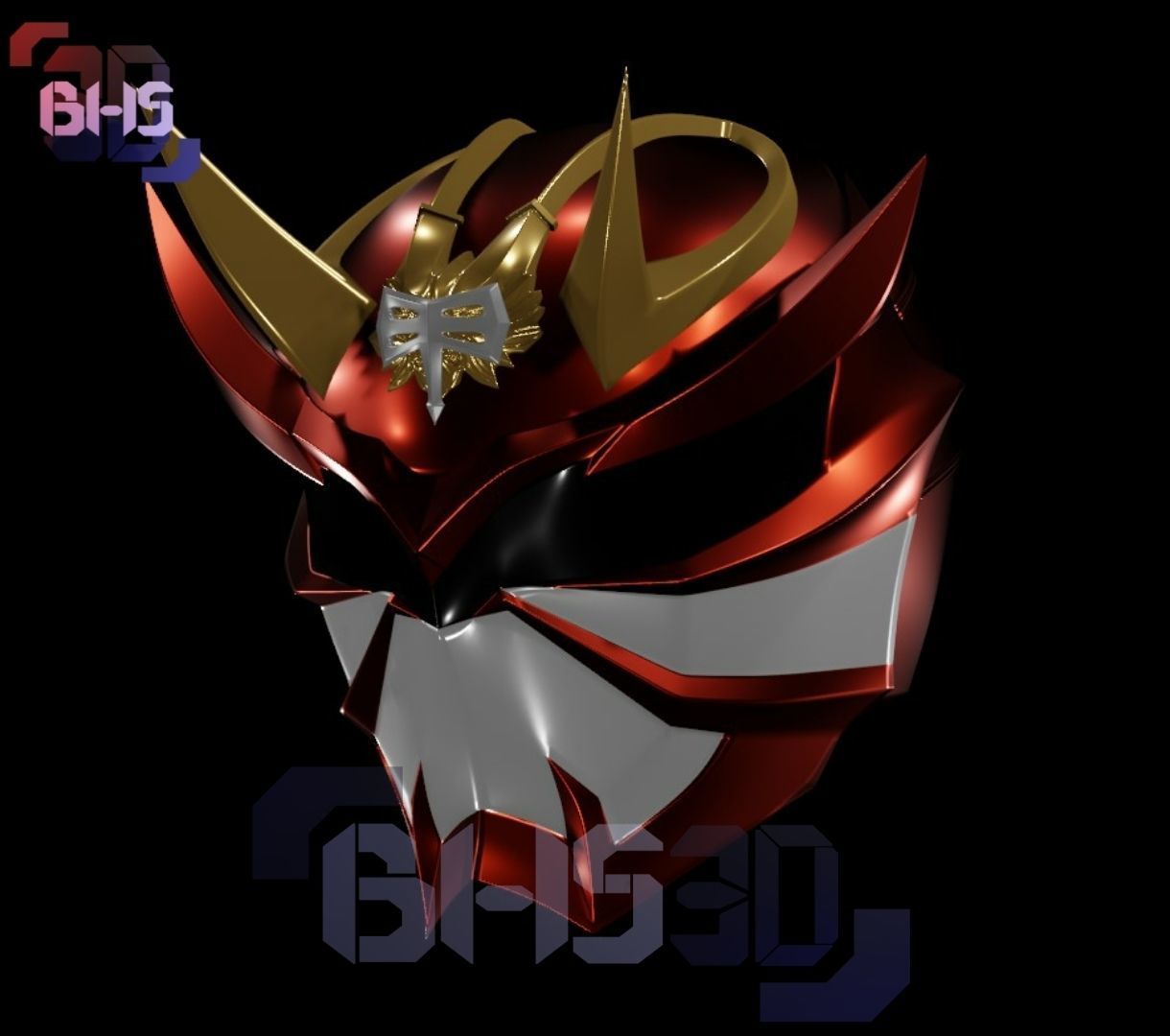 KR Hibiki armed helmet 3D print model_6