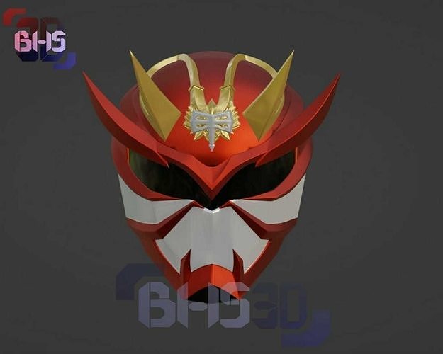 KR Hibiki armed helmet 3D print model
