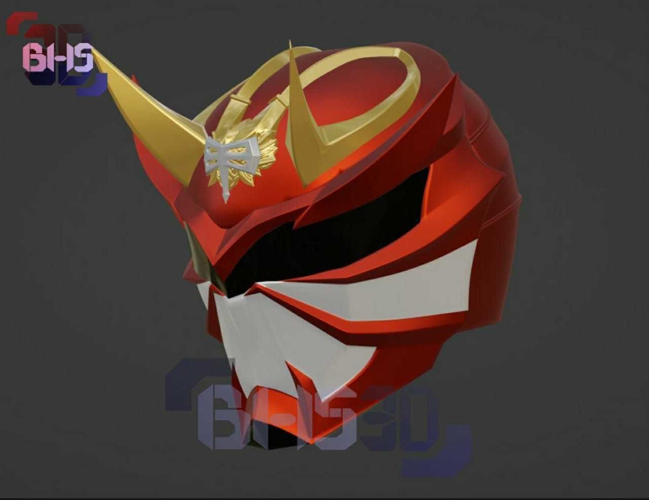 KR Hibiki armed helmet 3D print model_1
