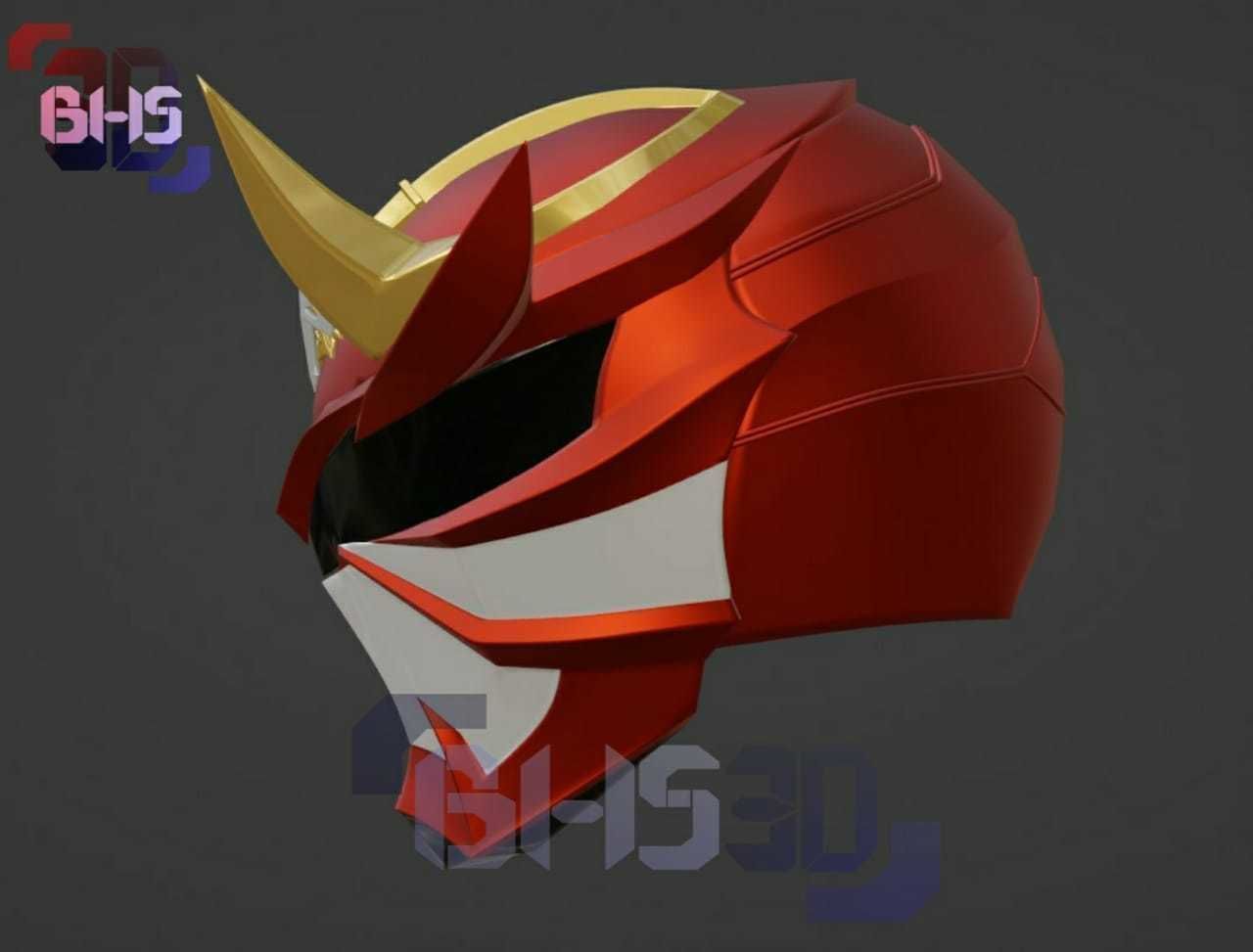 KR Hibiki armed helmet 3D print model_2