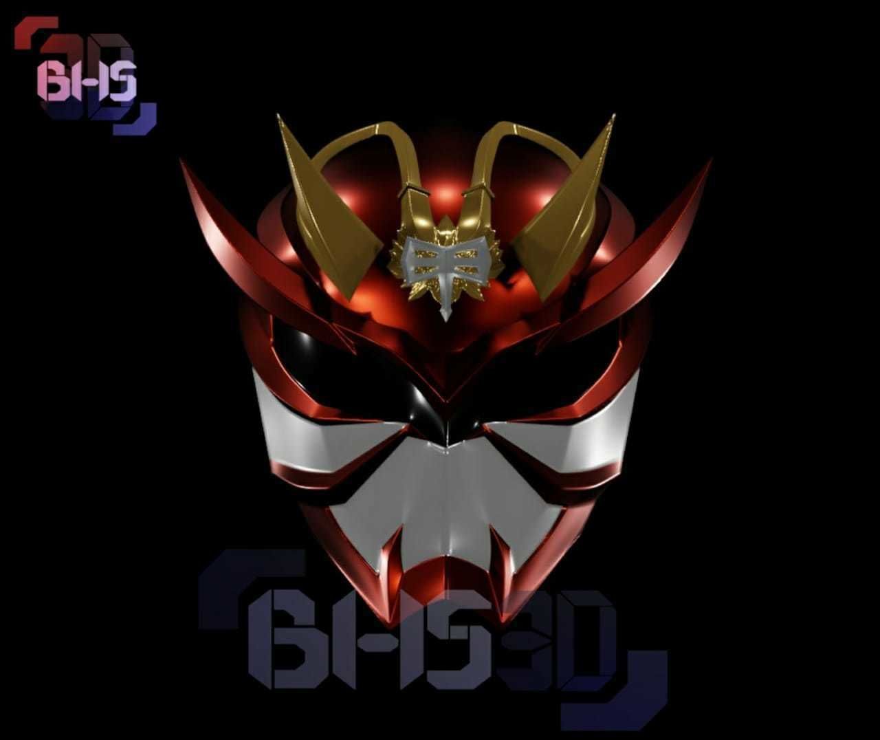 KR Hibiki armed helmet 3D print model_5