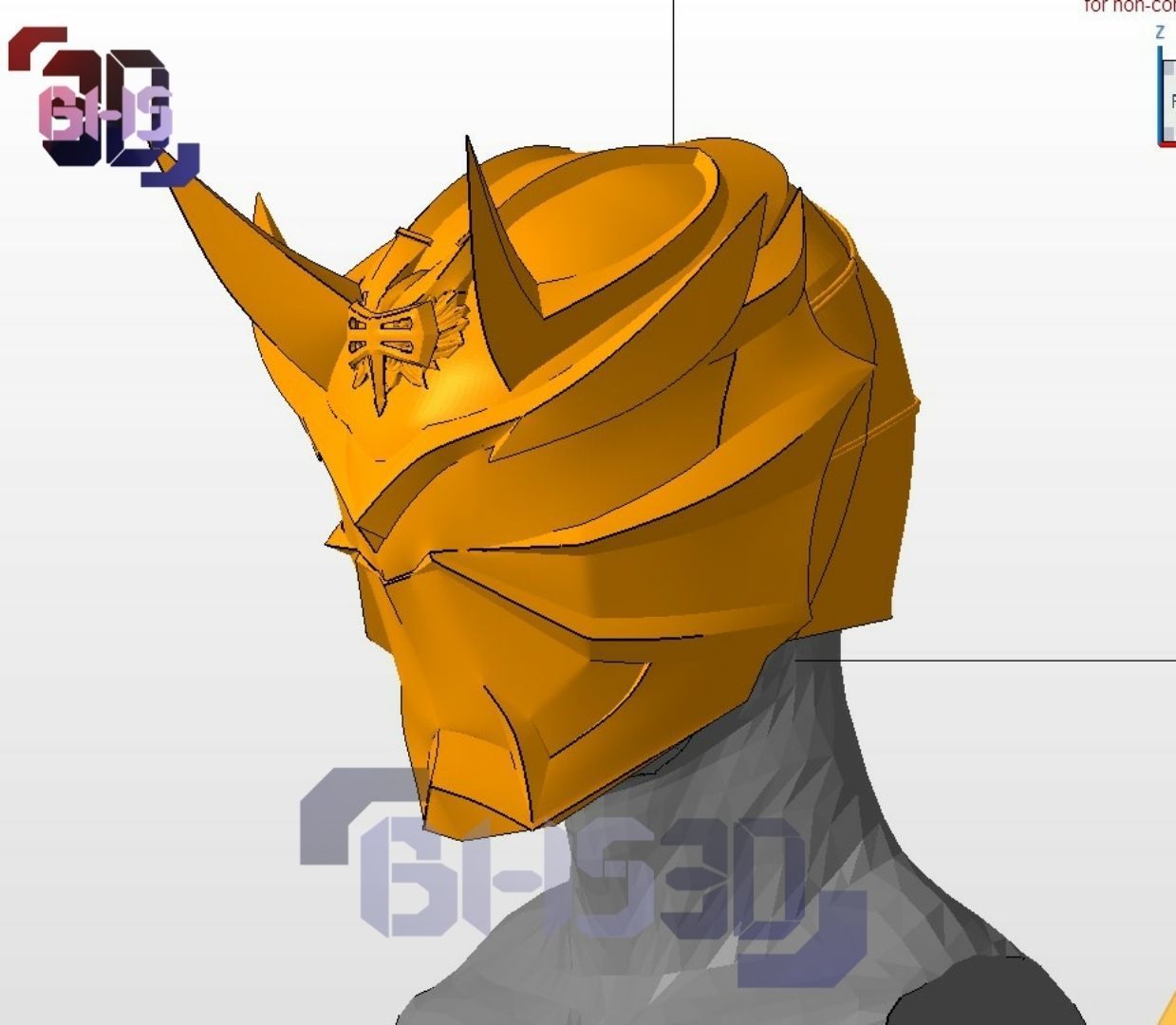 KR Hibiki armed helmet 3D print model_9