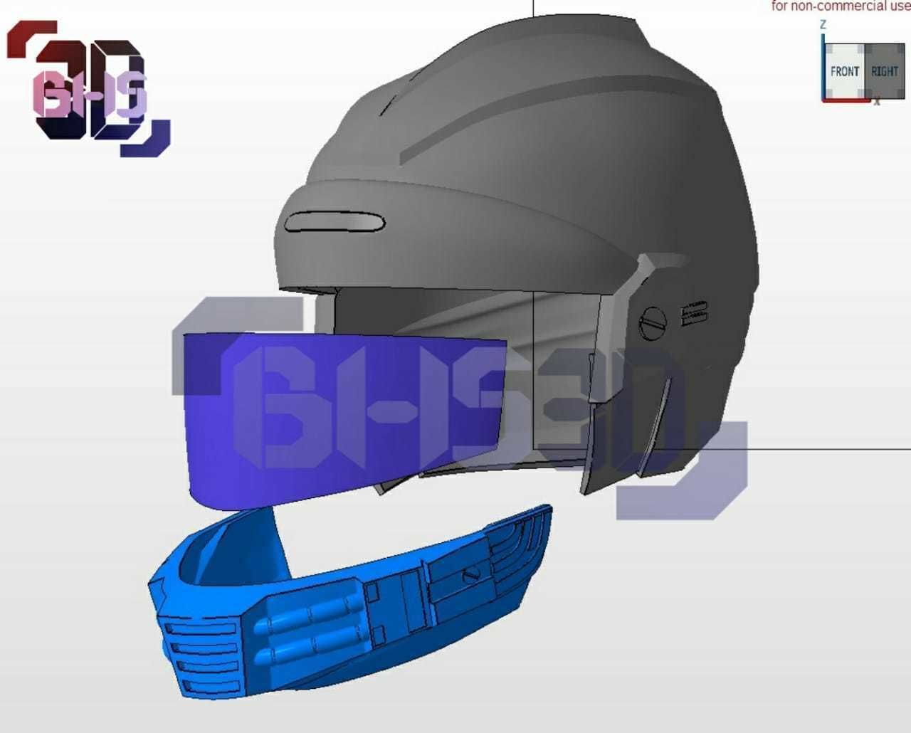 Phantom Ranger Helmet 3D print model_9