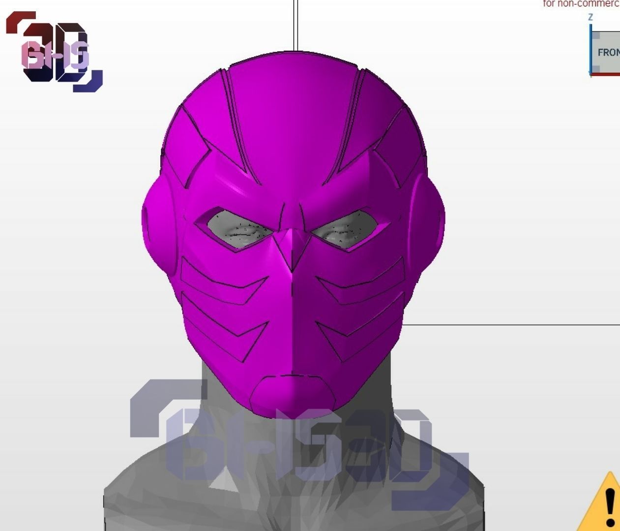 Azrael batman Helmet 3D 3D print model_3