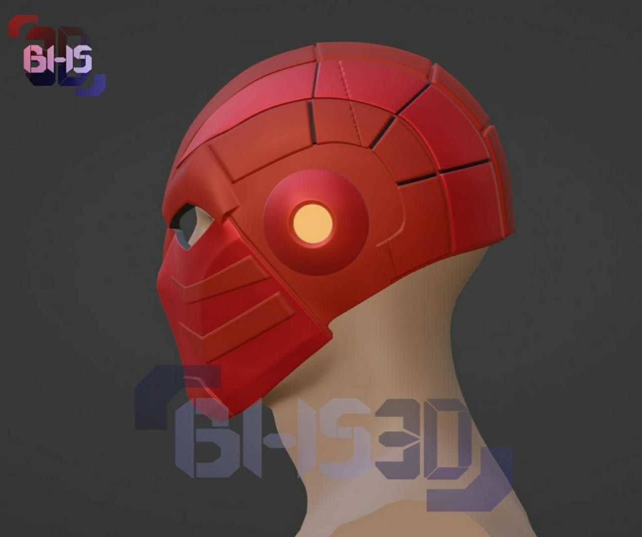 Azrael batman Helmet 3D 3D print model_1