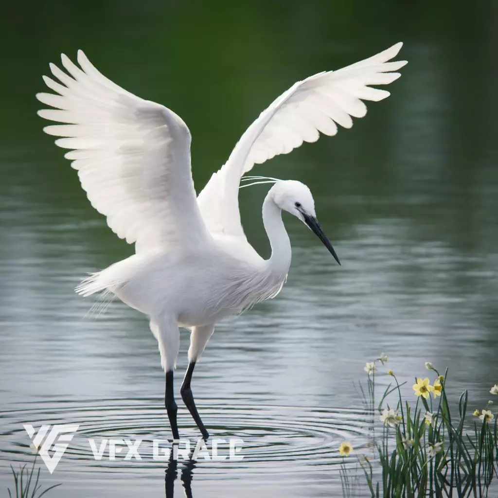 Egret Animated VFX Grace 3D model_0