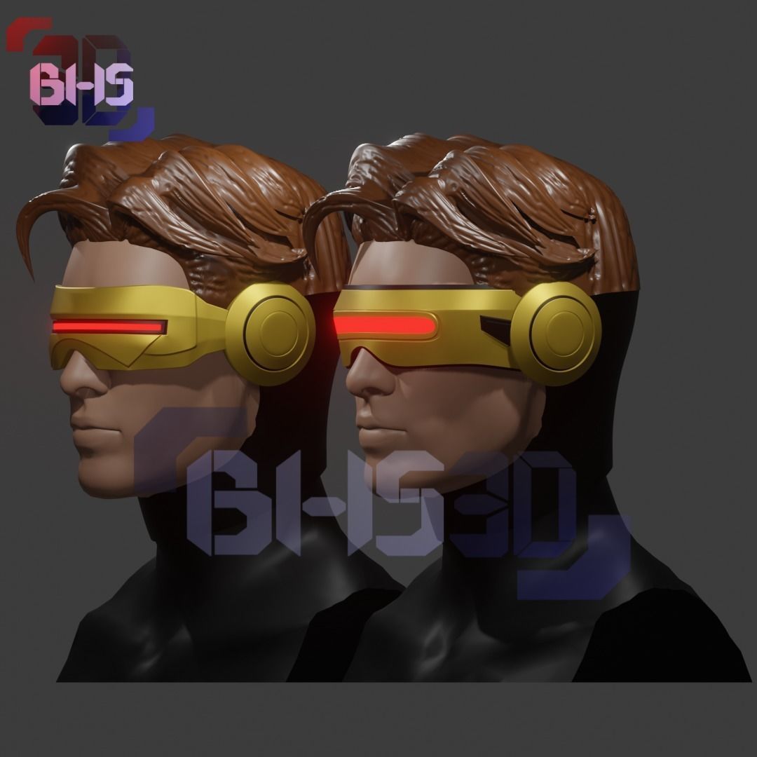 Cyclops Xmen googles 3D 3D print model_1